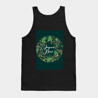 Forest Life Wreath Christmas Card Tank Top